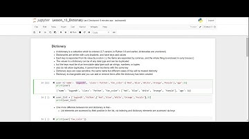 Python Dictionary (Python for beginners)