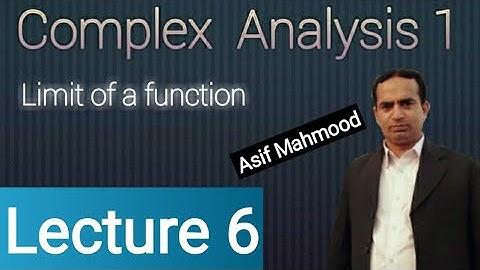 Limit of a function | Lecture 6 | Complex Analysis | Urdu/Hindi