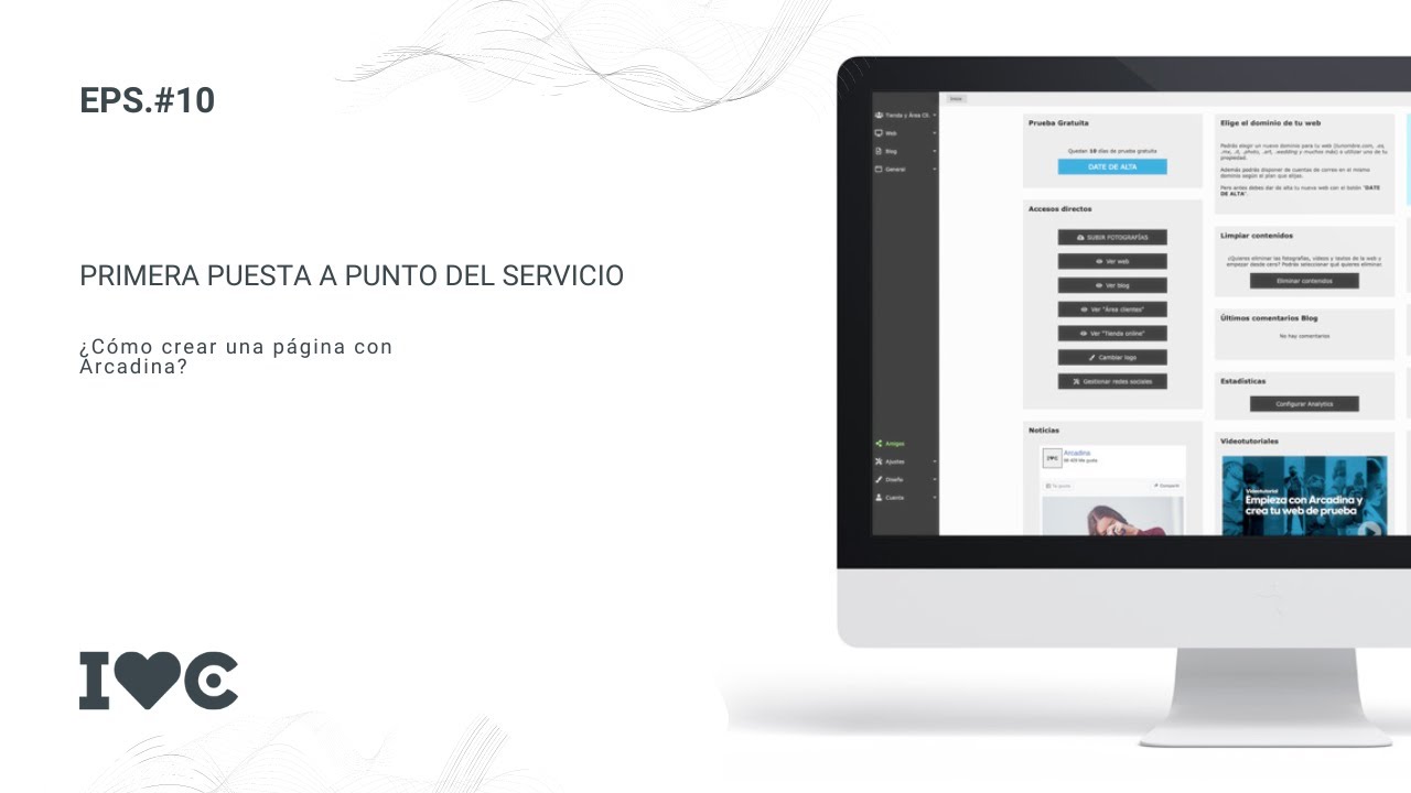 ¿Cómo crear una página con Arcadina?