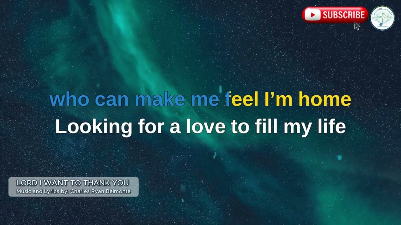 Lord I Want To Thank You (Official Lyric Video)