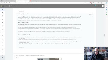 ICF Credentialing Exam Sample Question 2 Explanation