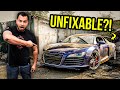 Rebuilding an abandoned audi r8 that every mechanic refused to fix scammed  part 1