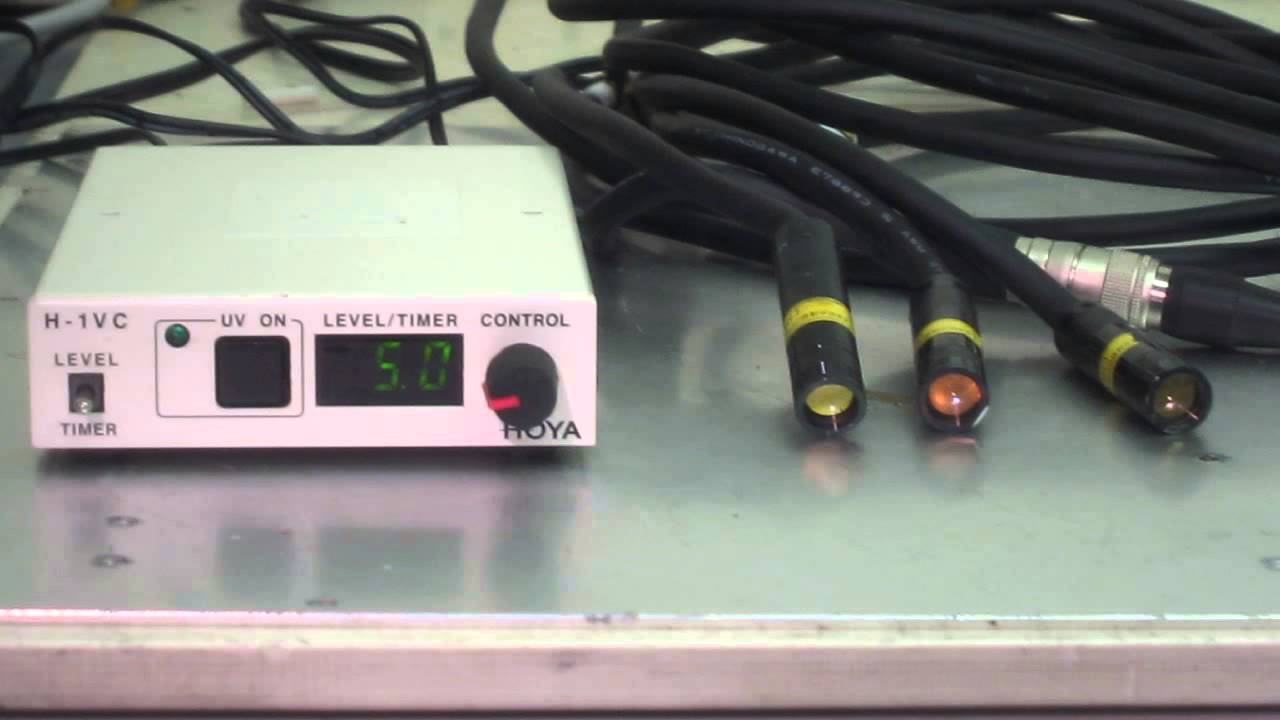HOYA-SCHOTT EXECURE-H-1VC UV-LED LIGHT SOURCE (AC adapter , UV LED head ...