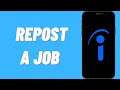 How To Repost A Job On Indeed
