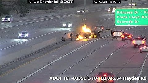 Fatal, fiery crash closes portion of Loop-101 in Scottsdale