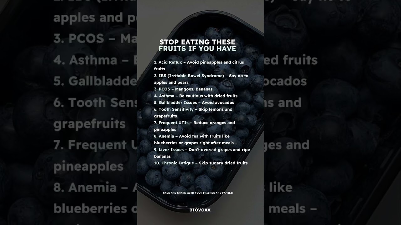 Just because it’s a fruit doesn’t mean it’s always good for you🥑 Many fruits are loaded with