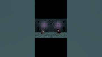 Ike bests the Black Knight with "swordplay"