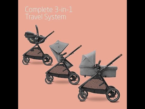 Maxi-Cosi Zelia S Trio 3-in-1 Prams Travel System, 0-4 Years, Foldable, Compact & Reclining #amazon