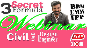 3 Secret formula Civil CAD Design Engineer @CADD Centre Design Studio