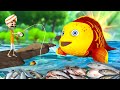 ராட்சத தங்க மீன் - Giant Golden Fish Story | 3D Animated Tamil Moral Stories | JOJO TV Tamil Stories