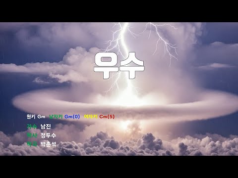 [은성 반주기] 우수 - 남진 노래 / MR / 가사 / 반주