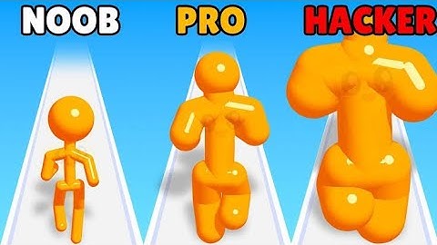 Tall Man Run 3D Noob vs Pro vs hacker Max Levels Gameplay Walkthrough iOS Android Game Update K9JMK