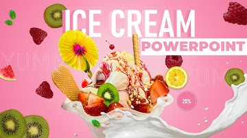 ICE CREAM powerpoint | TUTORIAL | [FREE TEMPLATE]