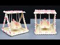 Creative ideas  how to make swing from ice cream sticks very easy and simple