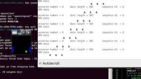 UDP to serial, with wifi esp-12 and Arduino