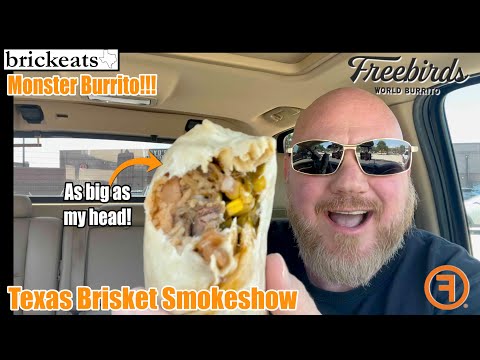 Freebirds Texas Brisket Smokeshow Burrito REVEW- And Extra Sauces- brickeats