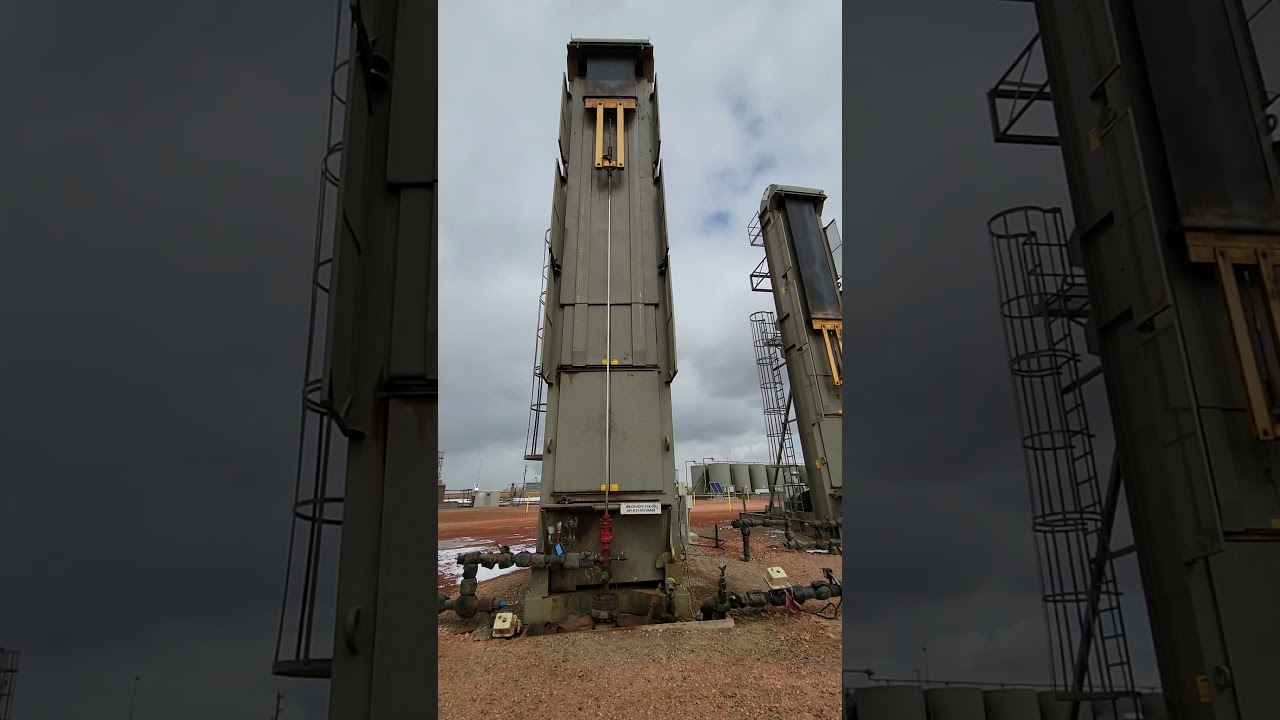 Long stroke belt drive pump jack.