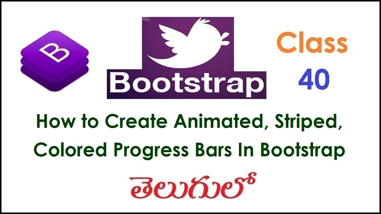 How to Create Animated, Striped, Colored Progress Bars IBootstrap ...