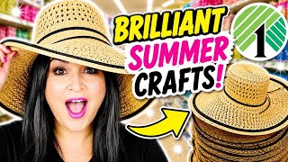 I Made GORGEOUS Summer Crafts Using Dollar Tree Finds 