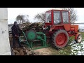 Пилка дров с трактором т-25