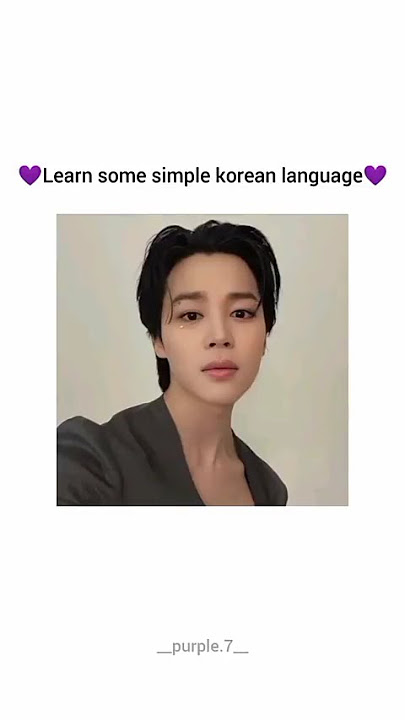 Learn some simple Korean language💜#btsarmy#bts