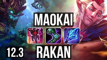 MAOKAI & Aphelios vs RAKAN & Vayne (SUP) | 3/0/10, Rank 6 Maokai | EUW Grandmaster | 12.3