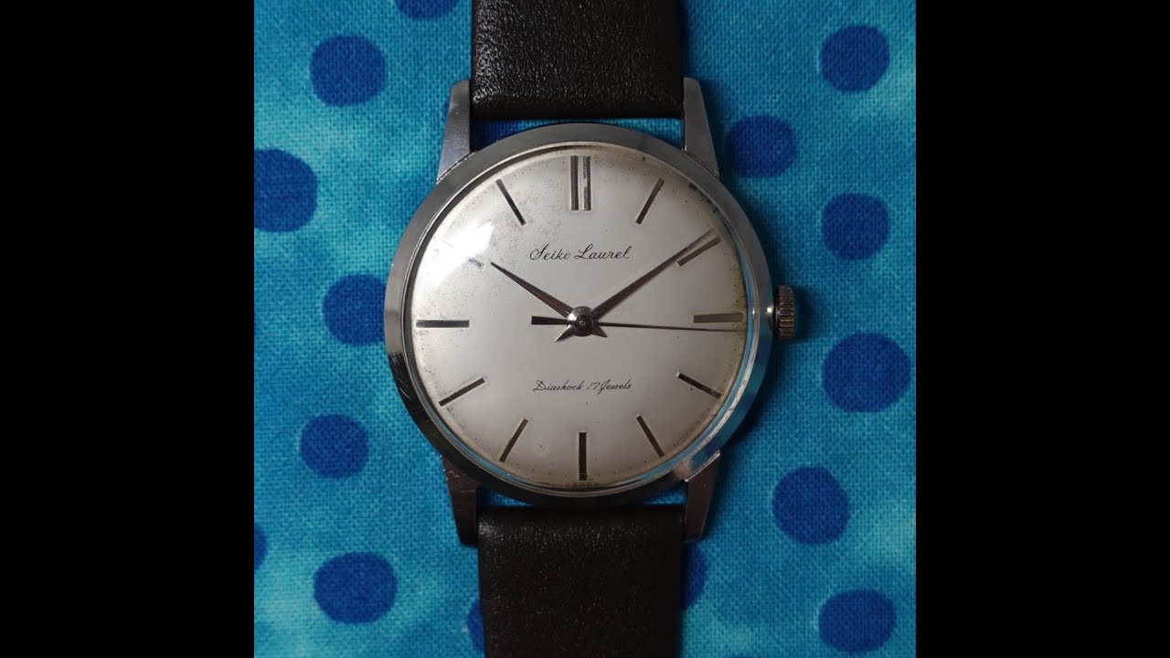1960 Seiko Laurel men's vintage manual wind watch, with Seikosha