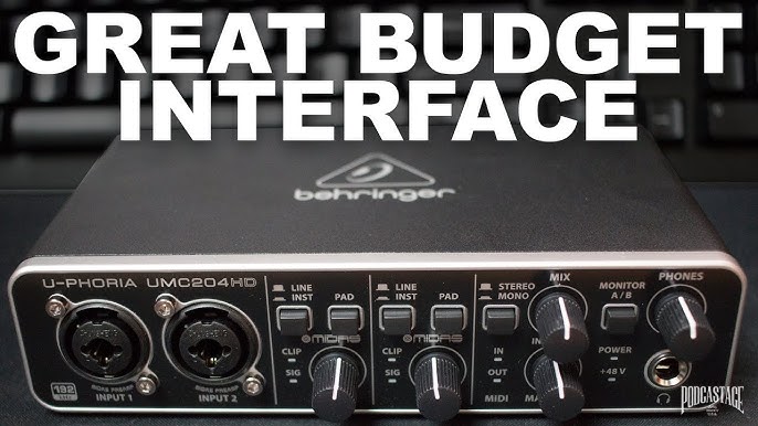 Product Review - Behringer U-Phoria UMC204HD Audio Interface 