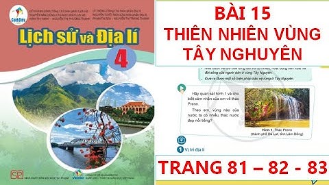 LỊCH SỬ VÀ ĐỊA LÍ 4: BÀI 15: THIÊN NHIÊN VÙNG TÂY NGUYÊN SÁCH CÁNH DIỀU HAY NHẤT