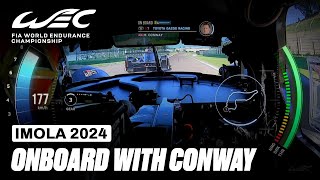 Onboard Lap Mike Conway Toyota GR010 - Hybrid Hypercar I 2024 6 Hours of Imola I FIA WEC
