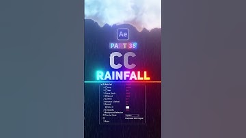 AE Part 38 | Rain Animation create using CC Rainfall in Adobe After Effect | #aftereffects #rain