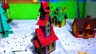 Cardboard houses / как сделать домик из картона