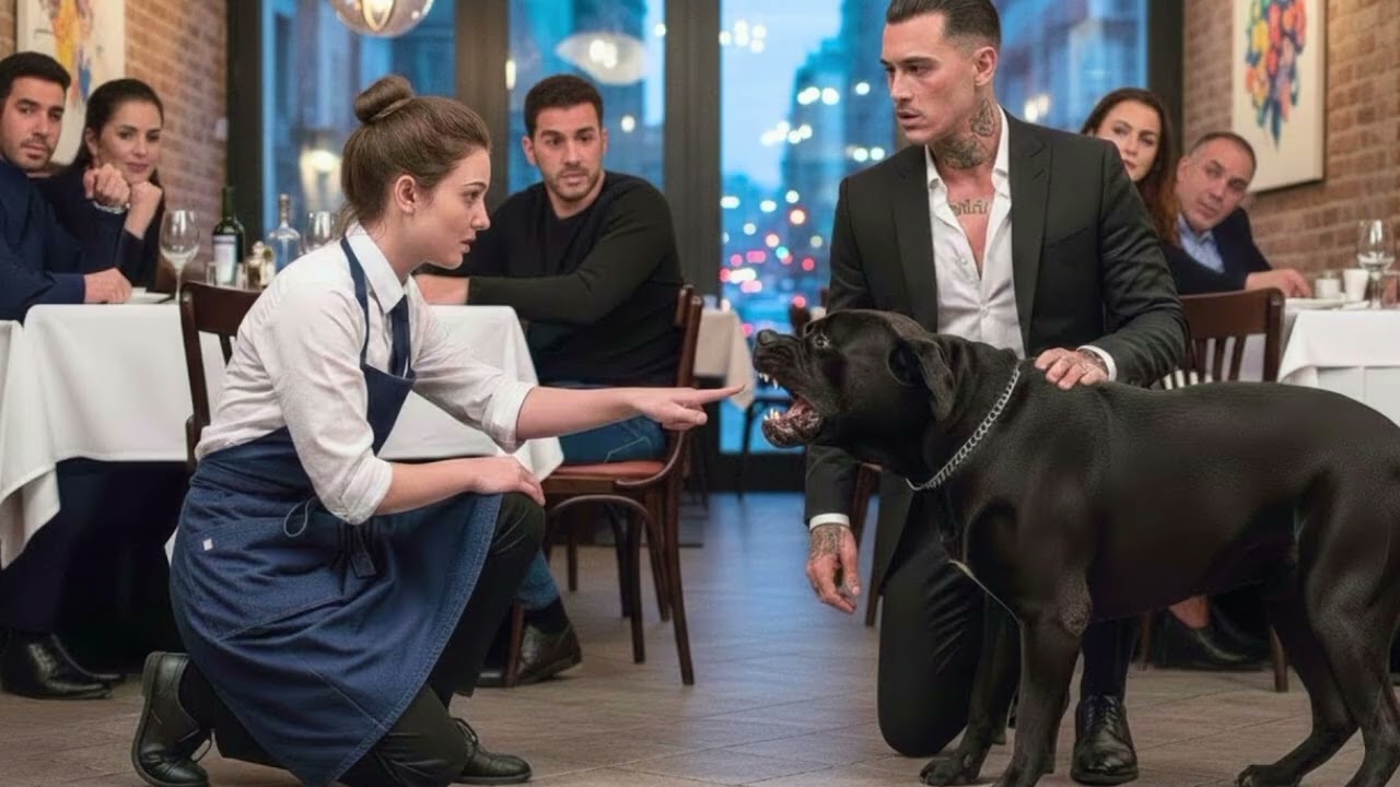 Она указала на собаку — и весь ресторан замер