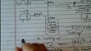 *Word Problem (Distance/Time/Travel): Train A Traveling 60 MPH, Train B Traveling 80 MPH...