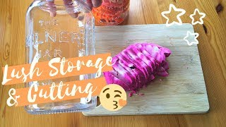 Lush Cosmetics Bubble Bar Cutting, Storage And Use