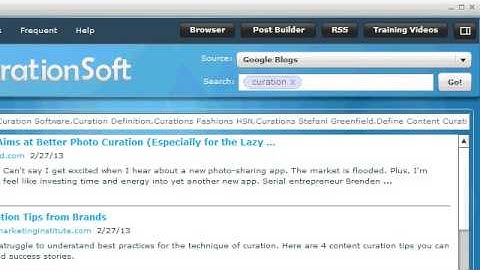 CurationSoft.com - Using The Search Function V2