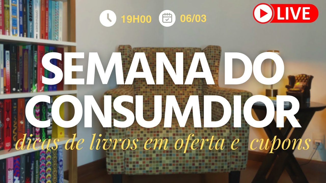 (AO VIVO) 📚🔥 DICAS DE LIVROS EM OFERTA NA SEMANA DO CONSUMIDOR DA AMAZON