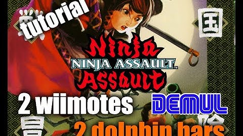 Ninja assault (demul naomi) Tutorial : 2 wiimotes + 2 dolphin bars