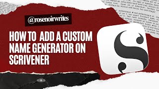 How to Add a Custom Name Generator to your Scrivener Project screenshot 5