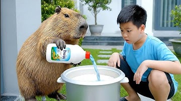 Capy cùng anh giúp bà nấu cơm và cái kết #capybara