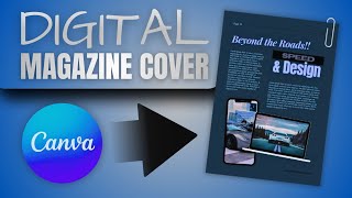 How To Create Digital Magazine Cover in Canva 📘