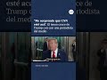 "Me sorprende que CNN esté acá": el tenso cruce de Trump con una periodista del medio