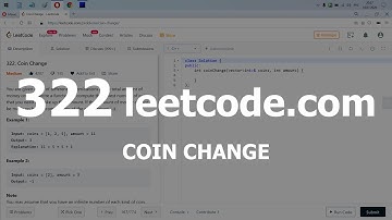 Разбор задачи 322 leetcode.com Coin Change. Решение на C++