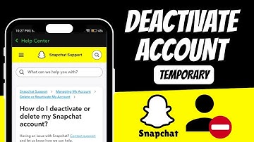 How to Deactivate Snapchat Account Temporarily