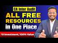 DON'T SKIP These FREE RESOURCES | CA Inter Audit Free Revision, Ques, RTP, MTP etc | AIR 5, 6, 32
