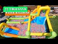 22,000 Water Balloons Inflatable Slide