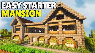 This Starter Mansion Is So Easy It Feels Like Cheating Minecraft Tutorial