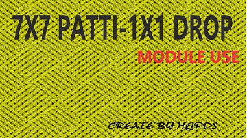 Patti Cable! How to Create a 7x7 patti cable 1x1 drop Use by Module