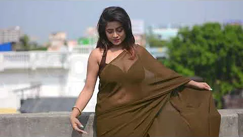 SareeShoot    Bengal Beauty    Brown Saree    Trisha    S01 E01
