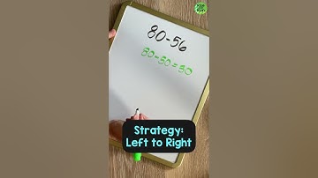 Mental math strategies for subtraction using a vertical number line